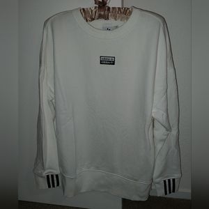 Adidas originals vocal white crewneck sweatshirt women's small